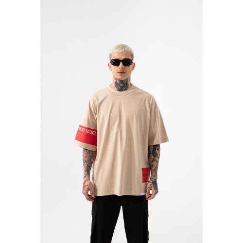 Unisex Oversized T-shirt  - Beige