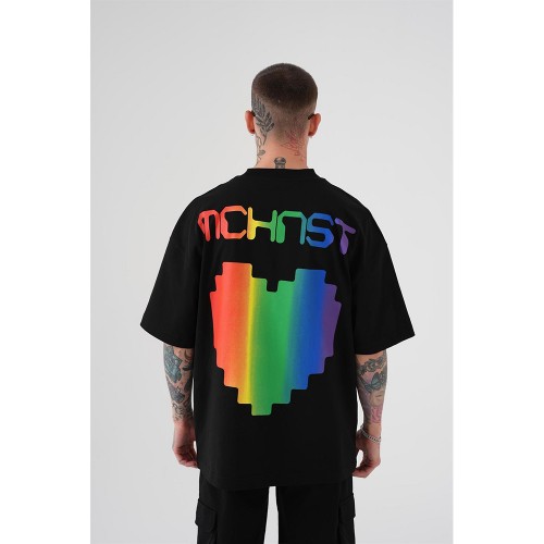 Unisex Oversized T-shirt - Black - Mchnst