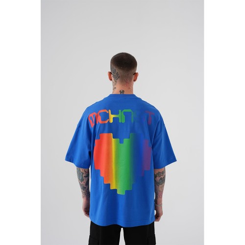 Unisex Oversized T-shirt - Blue - Mchnst