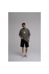 Unisex Oversized T-shirt - Dark Gray - Duck
