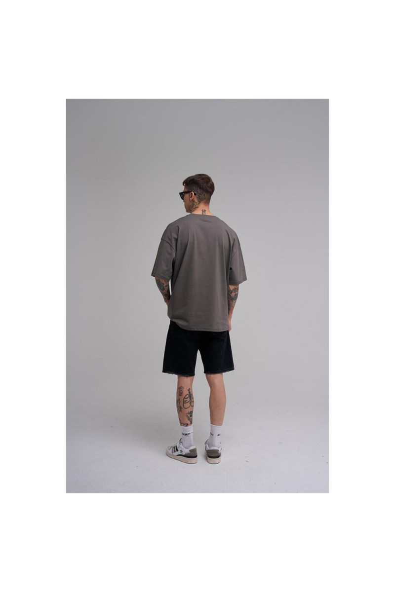 Unisex Oversized T-shirt - Dark Gray - Duck