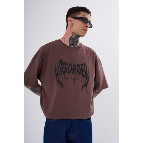 Unisex Oversized T-shirt - Damson - Disorder