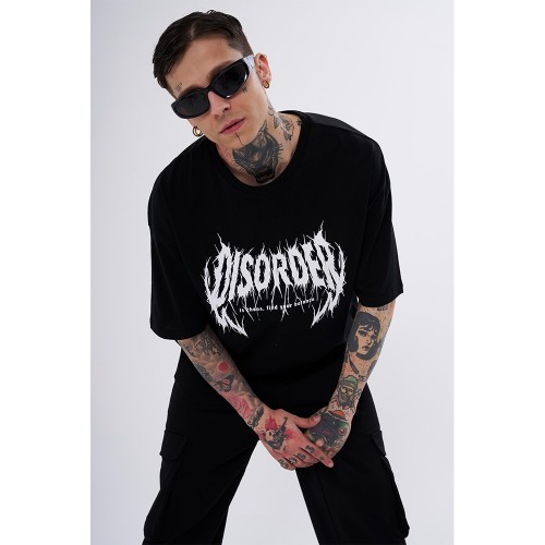 Unisex Oversized T-shirt - Black - Disorder