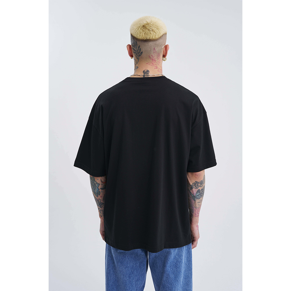 Unisex Oversized T-shirt - Black - Dangerous But Fun