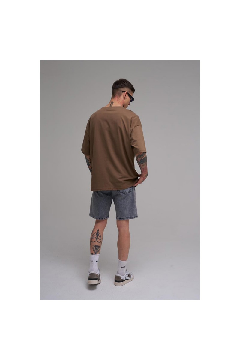 Unisex Oversized T-shirt - Brown - Hunt Your Dream