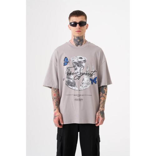 Unisex Oversized T-shirt - Ice Gray - Free Spirit