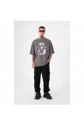 Unisex Oversized T-shirt - Dark Gray - Free Spirit