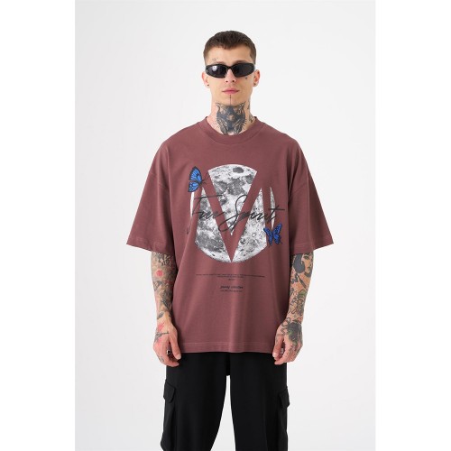 Unisex Oversized T-shirt - Damson - Free Spirit