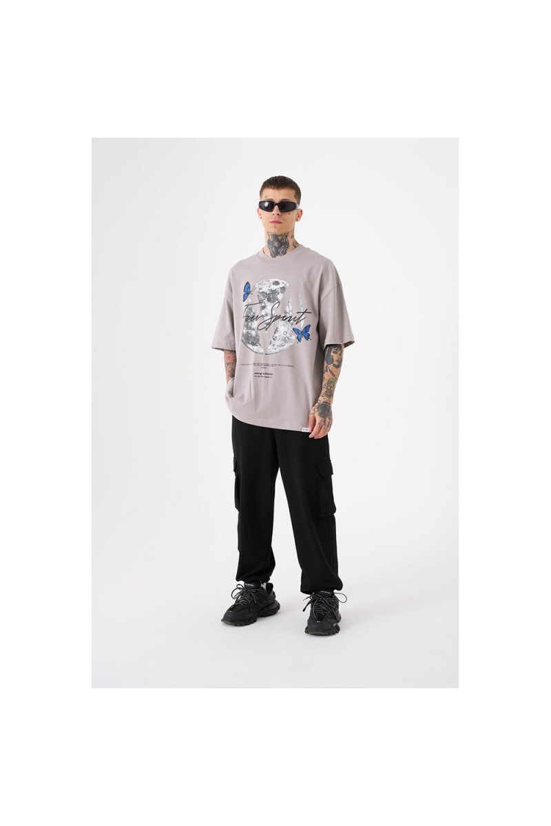Unisex Oversized T-shirt - Ice Gray - Free Spirit