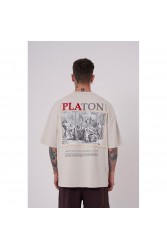 Unisex Oversized T-shirt - Gray - Platon
