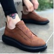 Mens Sneakers - Black Tan - 0134