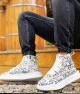 Mens High Top Sneakers - Letter Painted - 0142