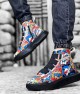 Mens High Top Sneakers - Popart Painted - 0142