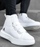 Mens High Top Sneakers - White - 0142