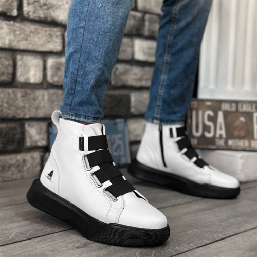 Men’s Boots - White Black - 0142