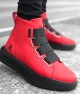 Mens High Top Sneakers - Red - 0142