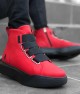 Mens High Top Sneakers - Red - 0142
