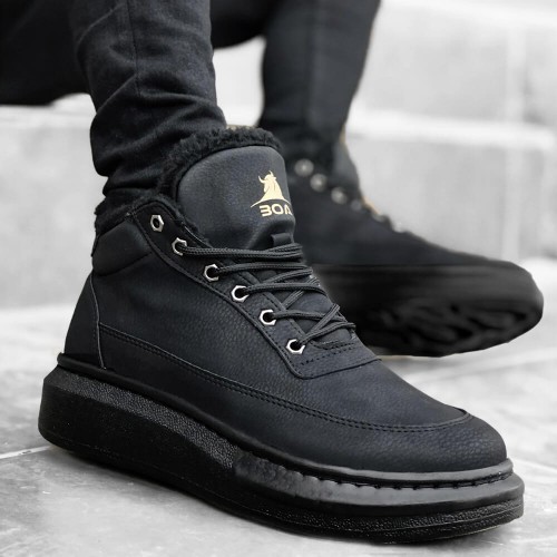 Mens High Top Sneakers - Black - 0151
