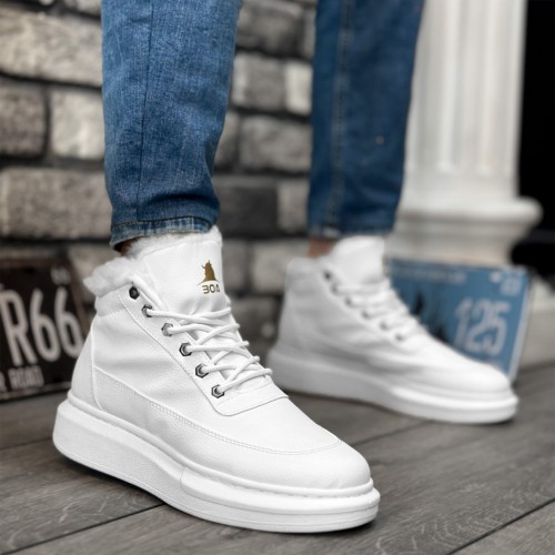 Mens High Top Sneakers - White - 0151