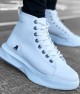 Mens High Top Sneakers - White - 0155