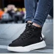 Mens Boots - Black White - 0192