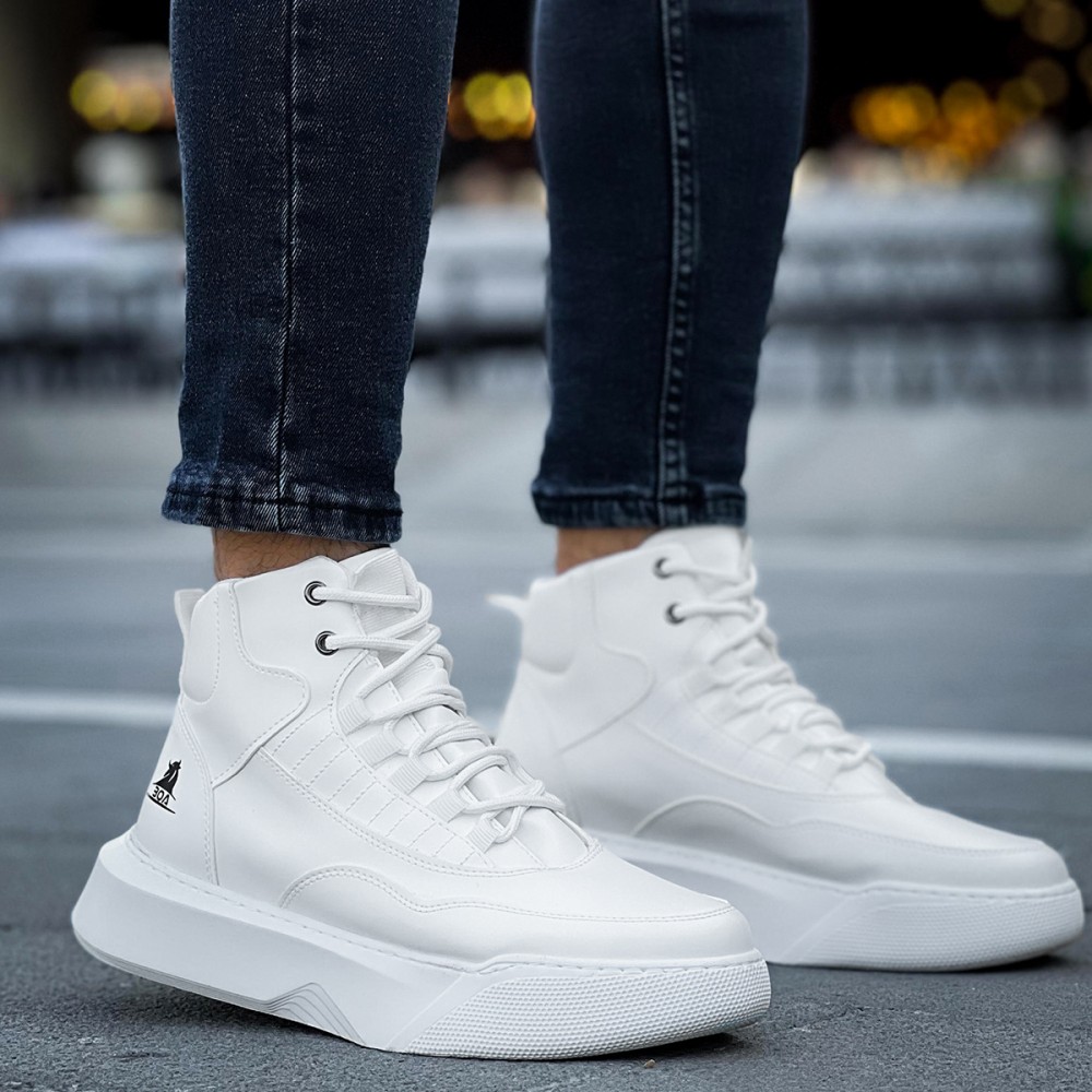 Mens Boots - White - 0192