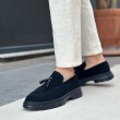 Mens Loafer - Black Suede - 0240