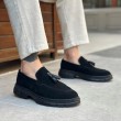 Mens Loafer - Black Suede - 0240