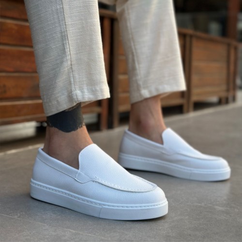 Mens Loafer - White - 0241