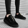 Mens Sneakers - Black Suede - 0310