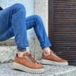 Mens Sneakers - Tan Suede - 505