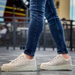 Mens Sneakers - Beige Suede - 505