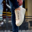 Mens Sneakers - Beige Suede - 505
