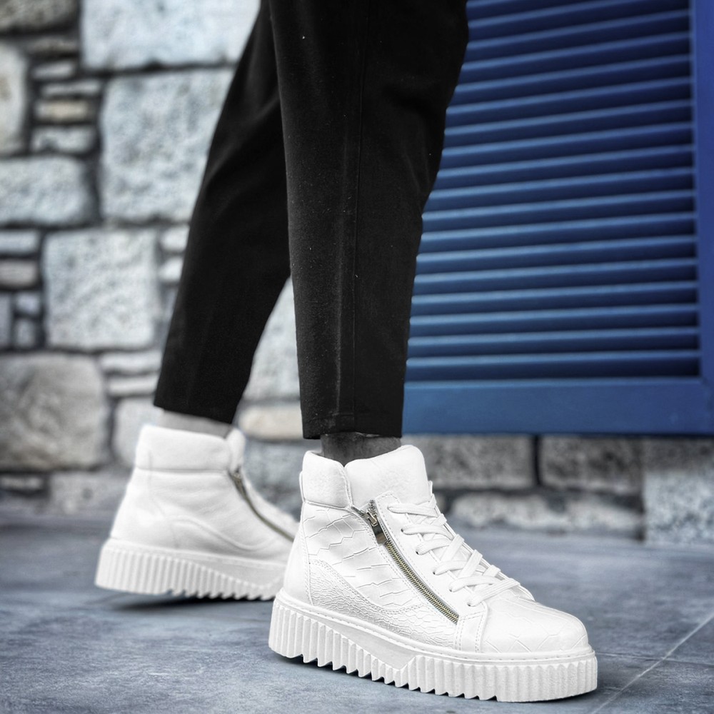 Mens Boots - White - 512