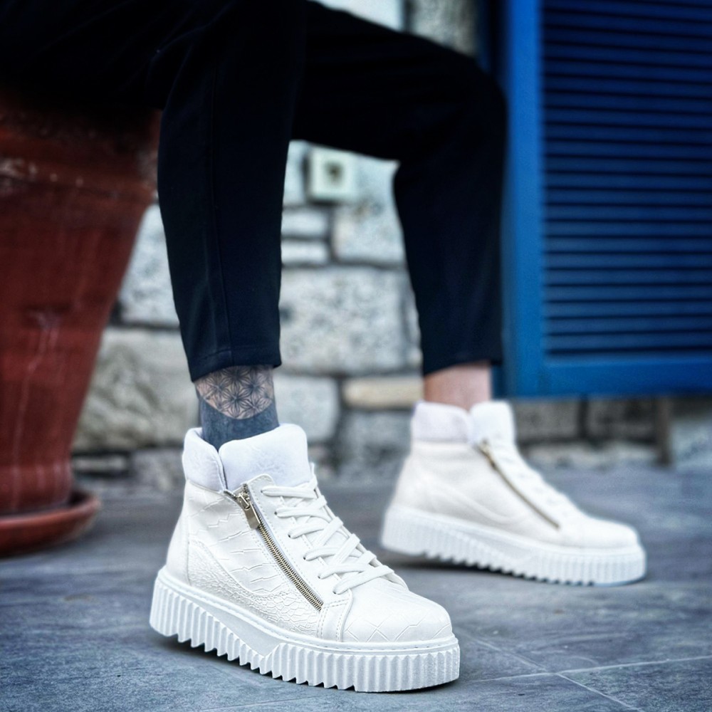 Mens Boots - White - 512