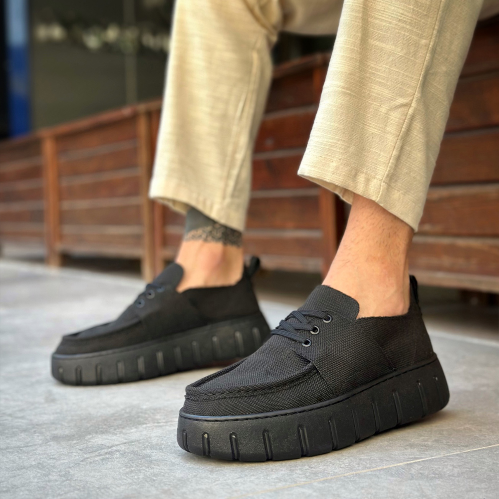 Mens Casual Shoes - Black - 676