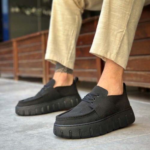 Mens Casual Shoes - Black - 676