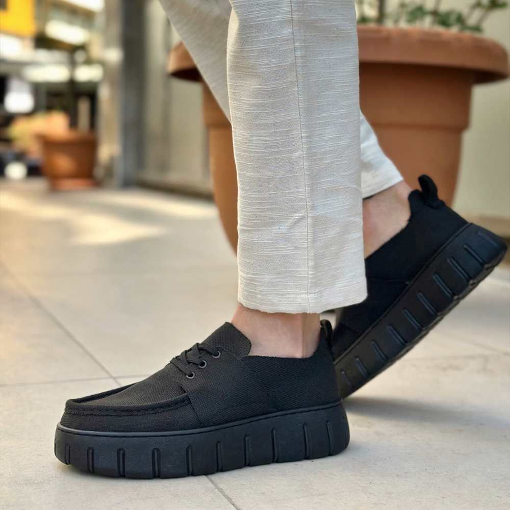 Mens Casual Shoes - Black - 676
