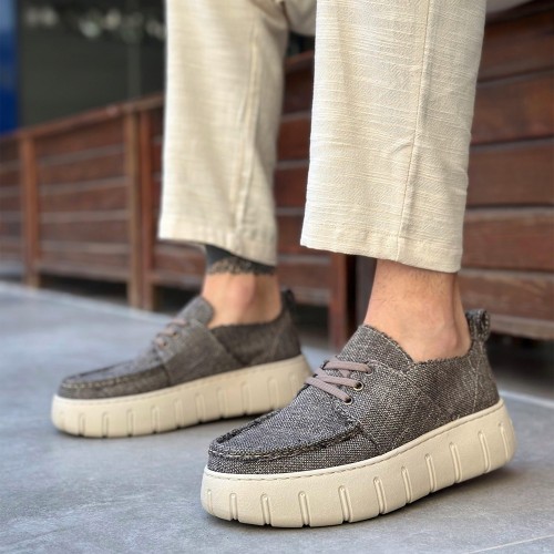 Mens Casual Shoes - Brown - 676