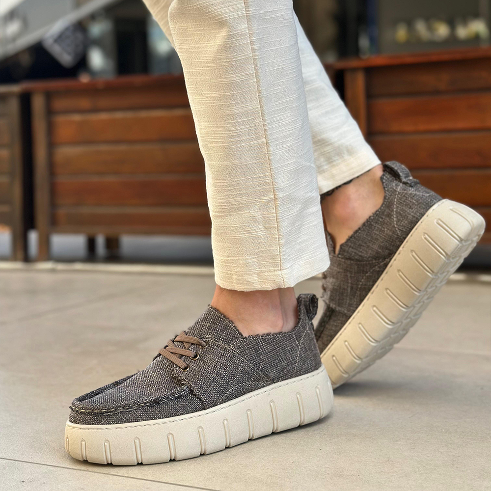 Mens Casual Shoes - Brown - 676