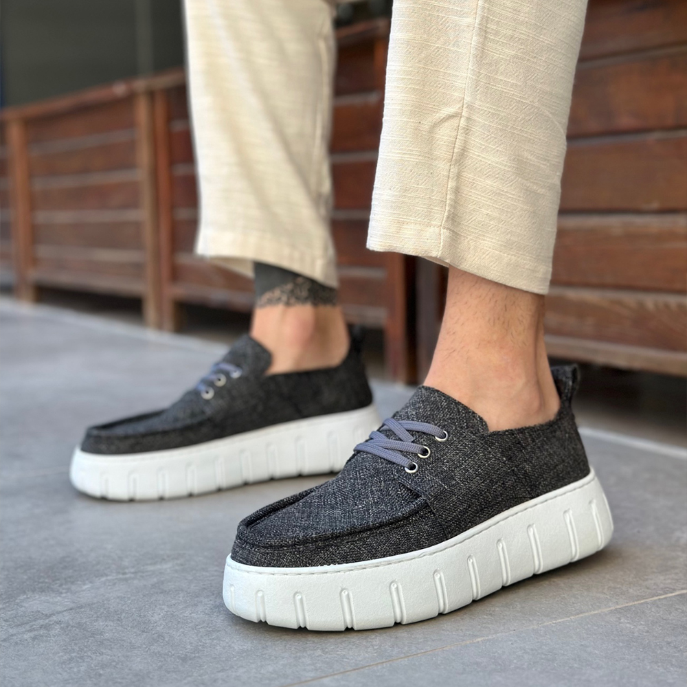 Mens Casual Shoes - Gray - 676