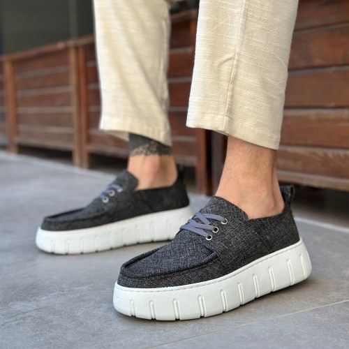 Mens Casual Shoes - Gray - 676