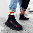 Mens Sneakers - Black Red - Agron