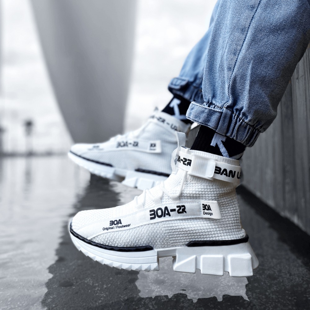 Mens Sneakers - White - Agron