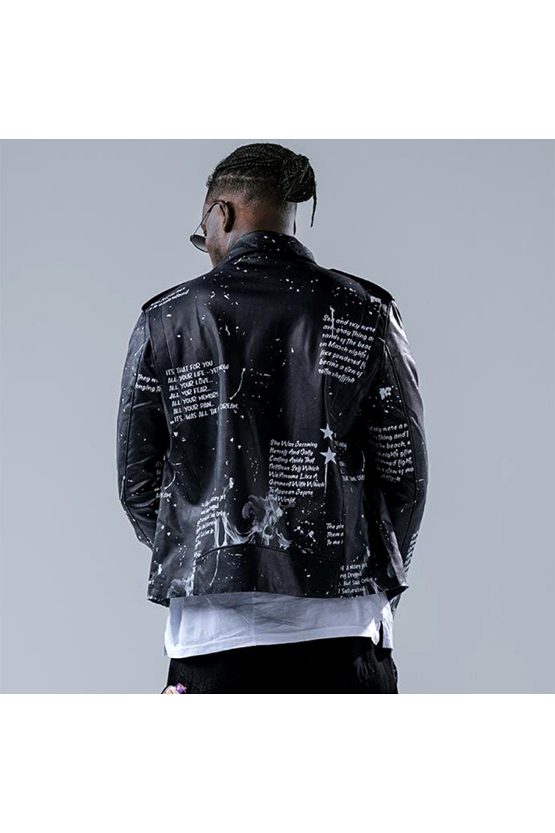 Mens Varsity Jackets - Best Start Biker - Black
