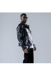 Mens Varsity Jackets - Best Start Biker - Black