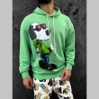Mens Sweatshirt - Gangsta Snoopy - Green