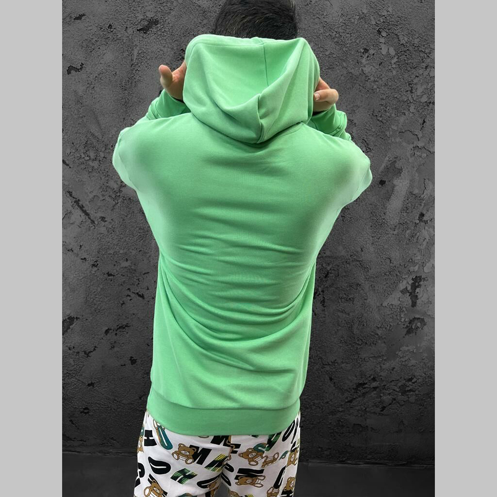 Mens Sweatshirt - Gangsta Snoopy - Green