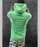 Mens Sweatshirt - Gangsta Snoopy - Green