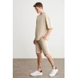 Mens Short Track Suit - Comfort Fit - Beige